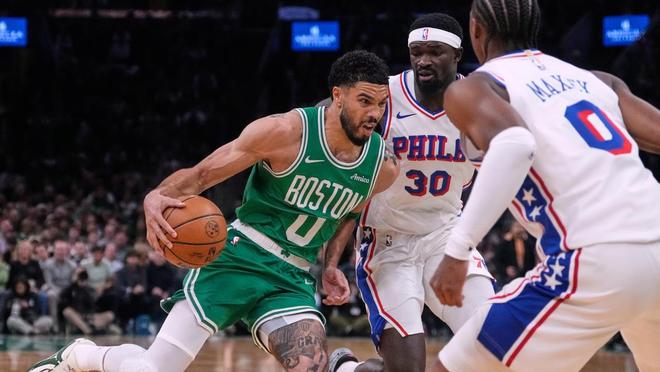 76人逆转绿军扳平大比分，埃奇库姆创历史神迹